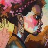 Young African Woman paint by numbers