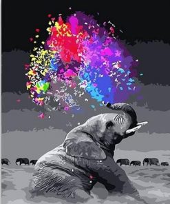 A fun Elephant Paint by numbers