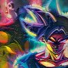Goku vs Jiren Gray paint by numbers