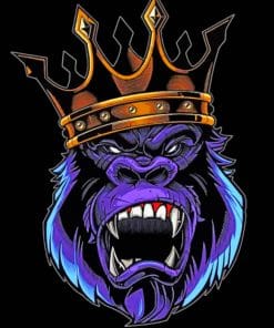 Gorilla King Artwork paint by numbers