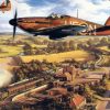 Warplane Over Paris paint by numbers