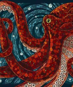 Red Octopus – Animals Paint By Numbers