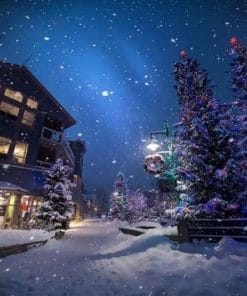 Christmas Village - Snow Paint By Number