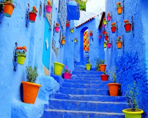 Outside Flower Pots Paint By Numbers