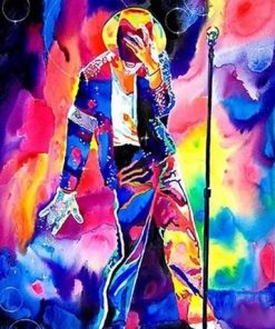 Multi Color Michael Jackson Paint By Numbers