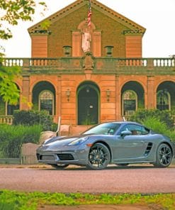 Porsche Cayman paint by numbers