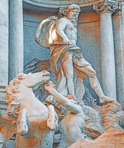 Poseidon In Rome Paint By Numbers