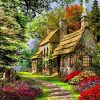 RUOPOTY-Frame-Green-House-DIY-Painting-By-Numbers-Acrylic-Paint-By-Numbers-Home-Wall-Art-Picture