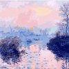 Sunset On The Seine At Lavacourt paint by numbers