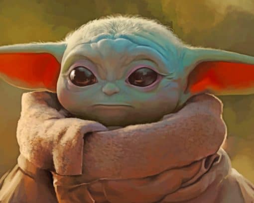 The Mandalorian Baby Yoda paint by numbers