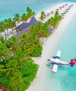 Veligandu Island In Maldives paint by numbers