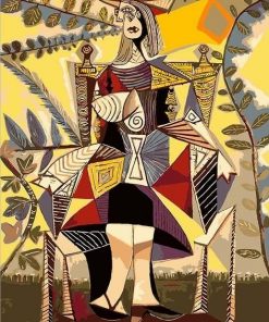 woman paint by numbers