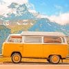 Yellow Camp Van Paint By Numbers