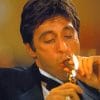 Al Pacino Lighting A Cigarette paint by numbers