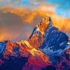 Himalayas And Cloudy Sky paint by numbers