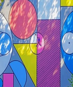 Basketball Colorful Court paint by numbers
