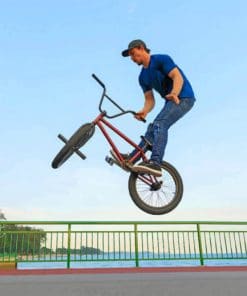 BMX Trick In The Air paint by numbers