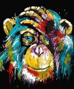 Colorful Monkey - Animals Paint By Number