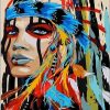 Colorful Indian Woman Paint By Numbers