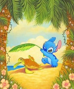 Stitch And His Friends paint by numbers