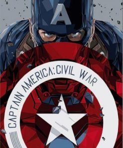 Captain America Shield – Paint By Number