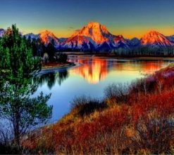 Reflection Mountain Lake - Paint By Number