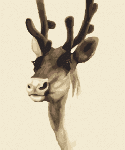 Elk Moose Head - Paint By Number