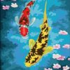 Fishes And Lotus paint by numbers