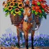 Donkey Carrying Flowers – Paint By Number