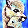 Alpaca And Her Baby - Paint By Numbers