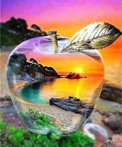 Glass Apple Sunset – Paint By Number