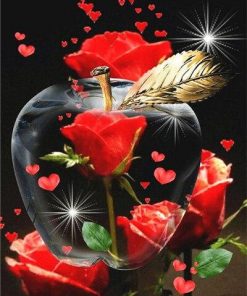 Animated Red Flowers – Paint By Number