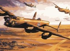 Avro Lancaster Bomber – Paint By Number