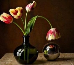 Flower In Glass Bowl – Paint By Number