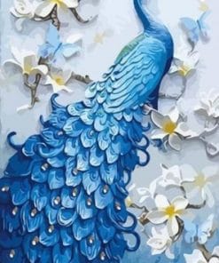 Blue Peafowl - Birds Paint By Number