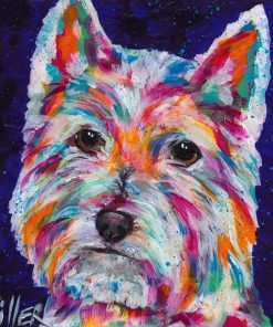 Colorful West Highland Terrier - Paint By Numbers