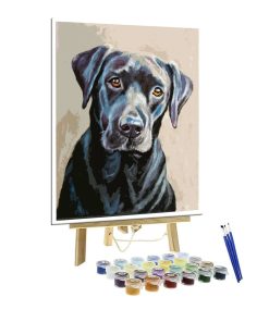 Customized dog painting by numbers