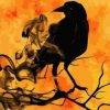 Crow with Black Smoke  - Paint By Numbers