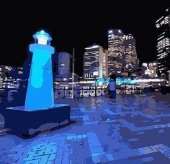 Sydney Night Lights - Paint By Numbers
