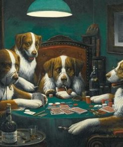 Dogs Playing Poker – Paint By Number
