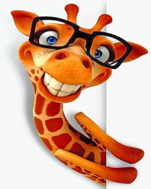 Funny Giraffe Paint by numbers
