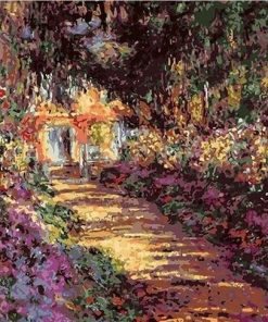 Garden Path At Giverny Claude Monet - Paint By Numbers