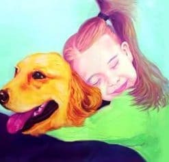 Golden Retriever With Girl - NEW Paint By Numbers
