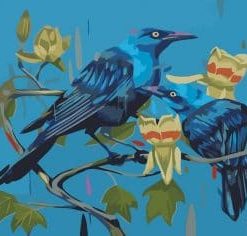 Blue Crows - Paint By Numbers