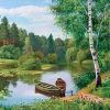 Boat River Forest – Paint By Number