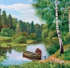Boat River Forest – Paint By Number