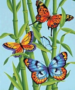 Butterflies On Plants – Insects Paint By Numbers