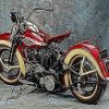 Harley Davidson Motorcycle - Paint By Numbers