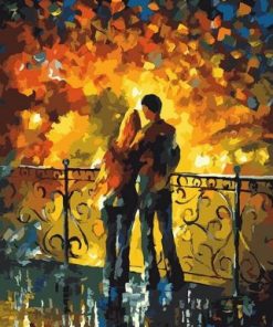 Lovers In Bridge - Paint By Numbers