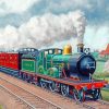 Old Train Railroad - Paint By Number